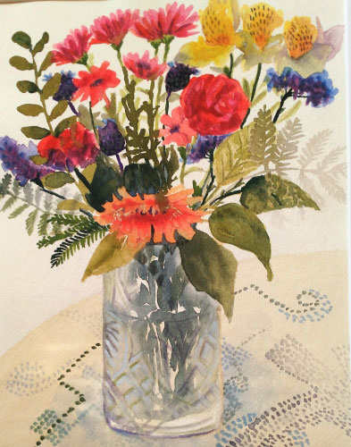 Watercolour Bouquet